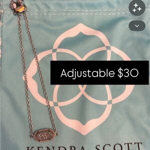 Kendra Scott Silver Drusy Pendant Bracelet with Sparkle